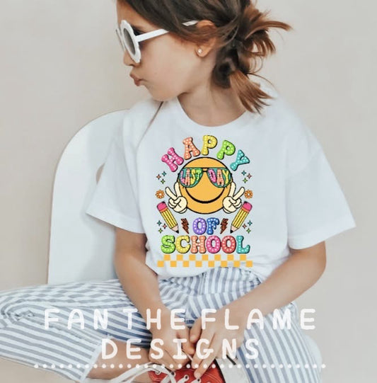 Happy last day of school tee/tank