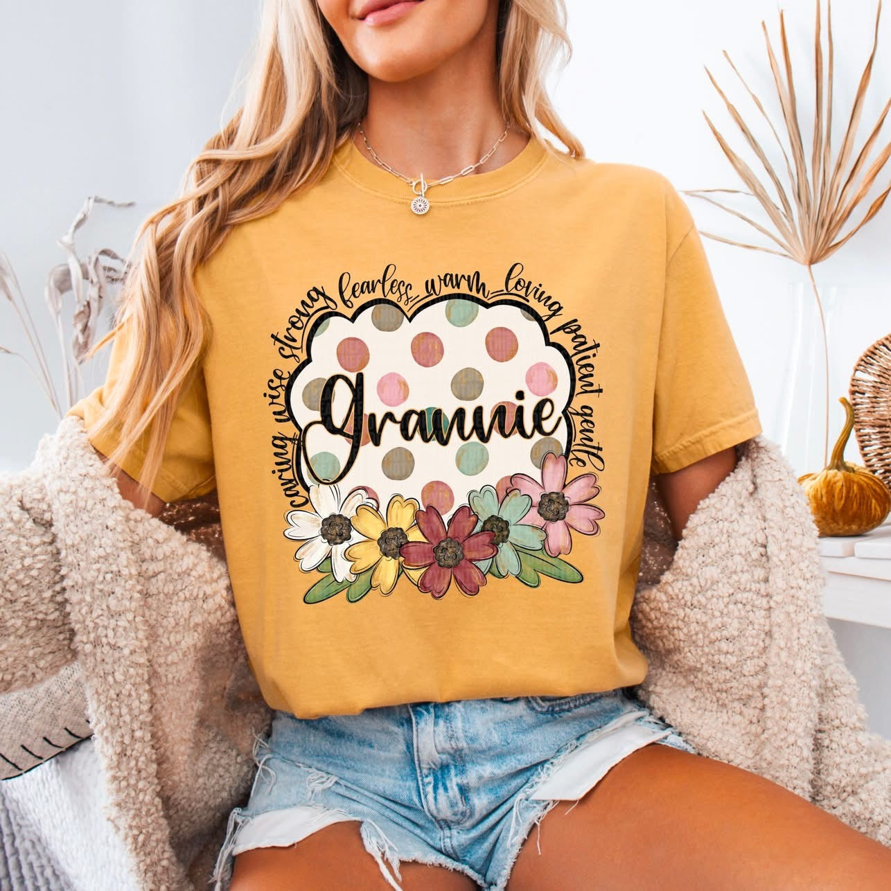 Flower & Polka Dot Names tee/sweatshirt