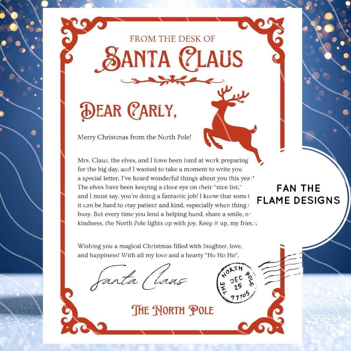 🎅CUSTOM SANTA LETTER + NICE LIST CERTIFICATE🎄