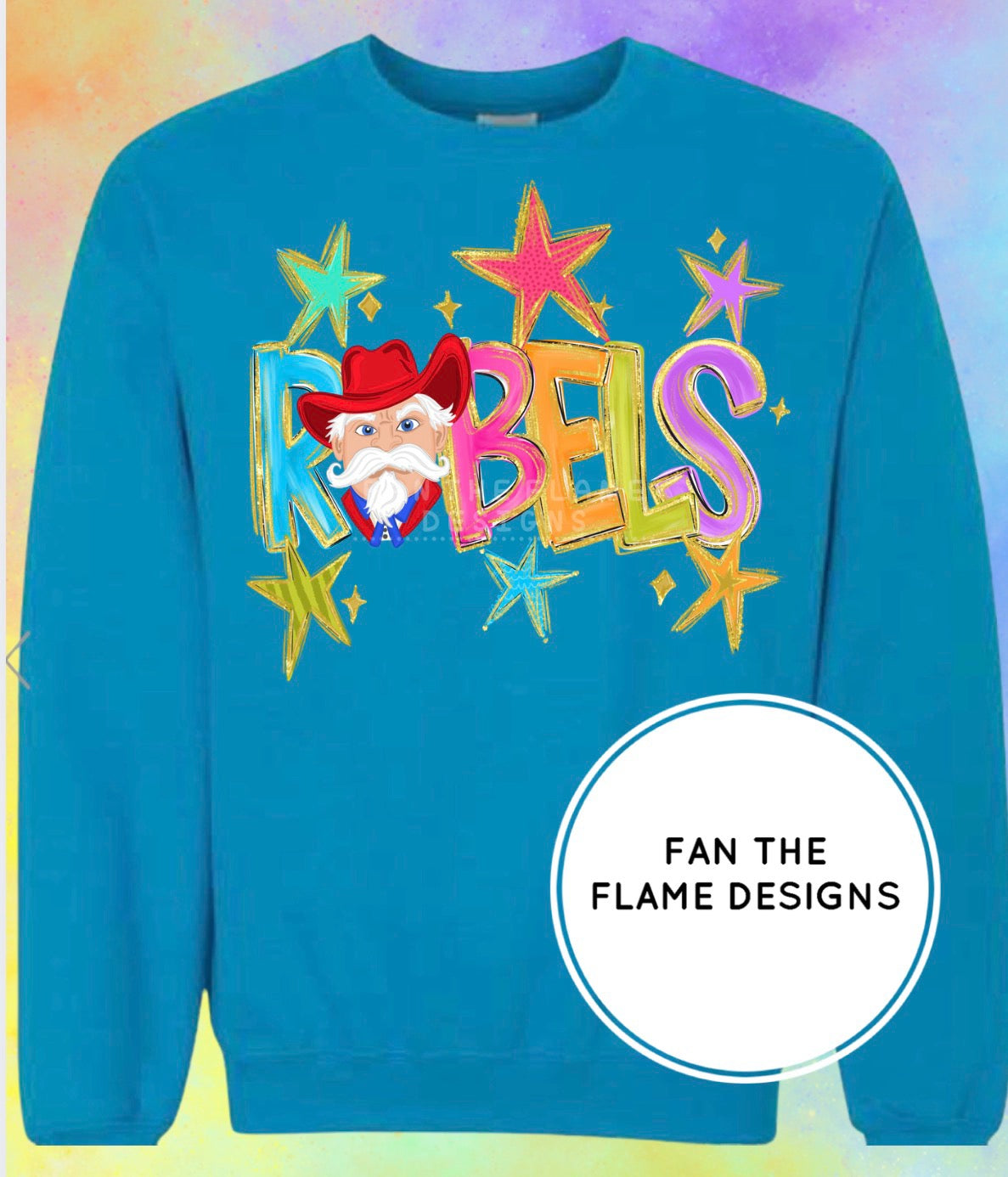 Hand-Drawn Rebel Mascot Short/Long/Sweatshirt