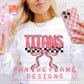 Team pink and gold with bow tee/sweatshirt