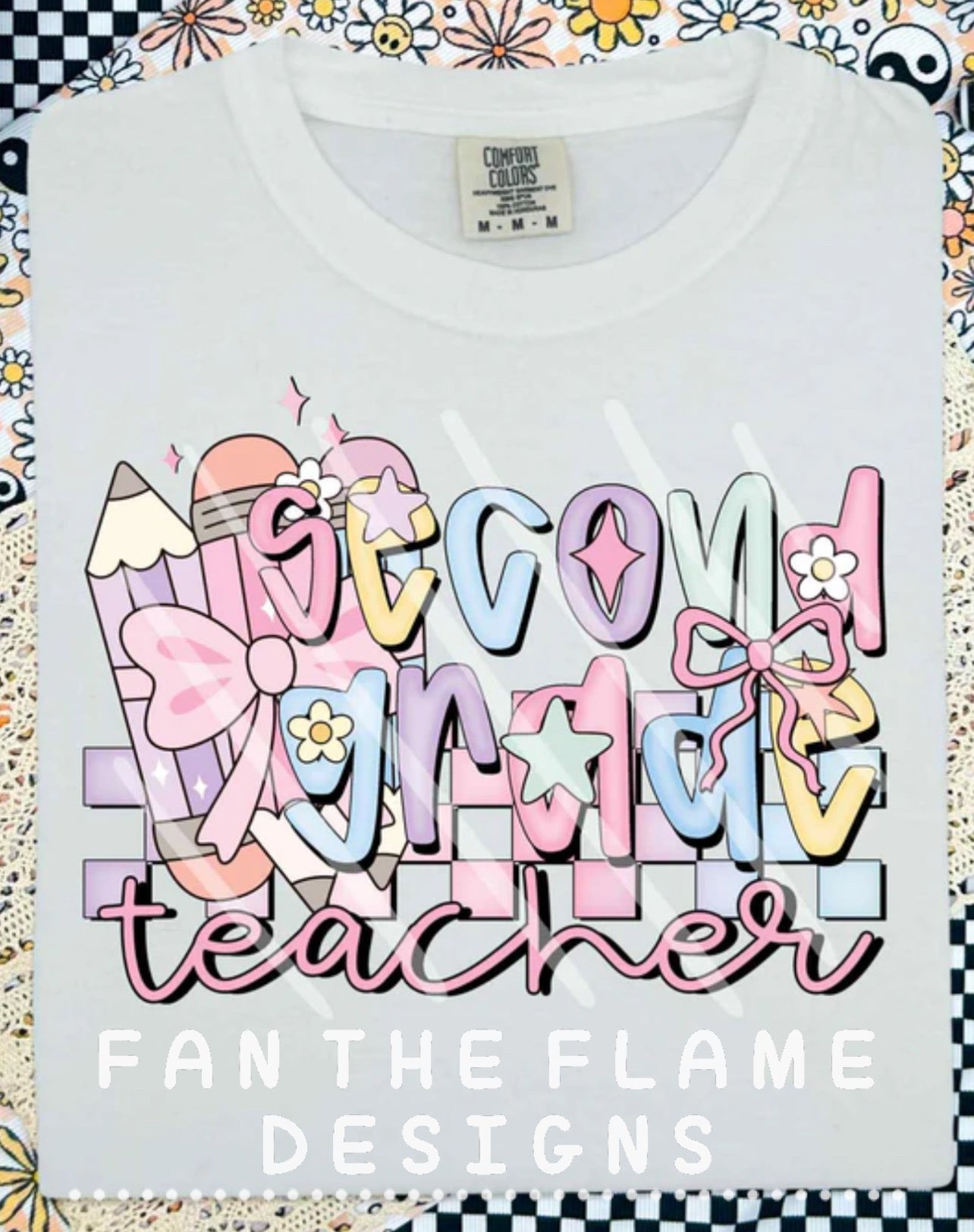 Grade Level Teacher with bows and pencils Tee/Sweatshirt