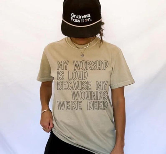 My worship is loud tee/sweatshirt