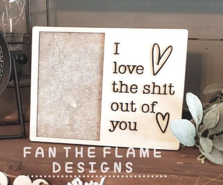 Handmade Funny Love Wooden Frame