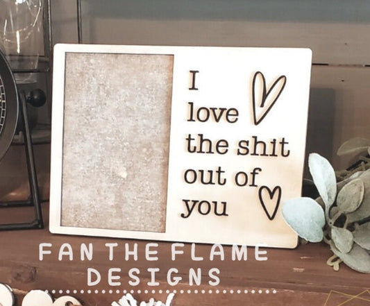 Handmade Funny Love Wooden Frame