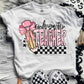 Teacher pink with polka dots tee/sweatshirt