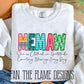 She is Clothed - patterned faux embroidery tee/sweatshirt