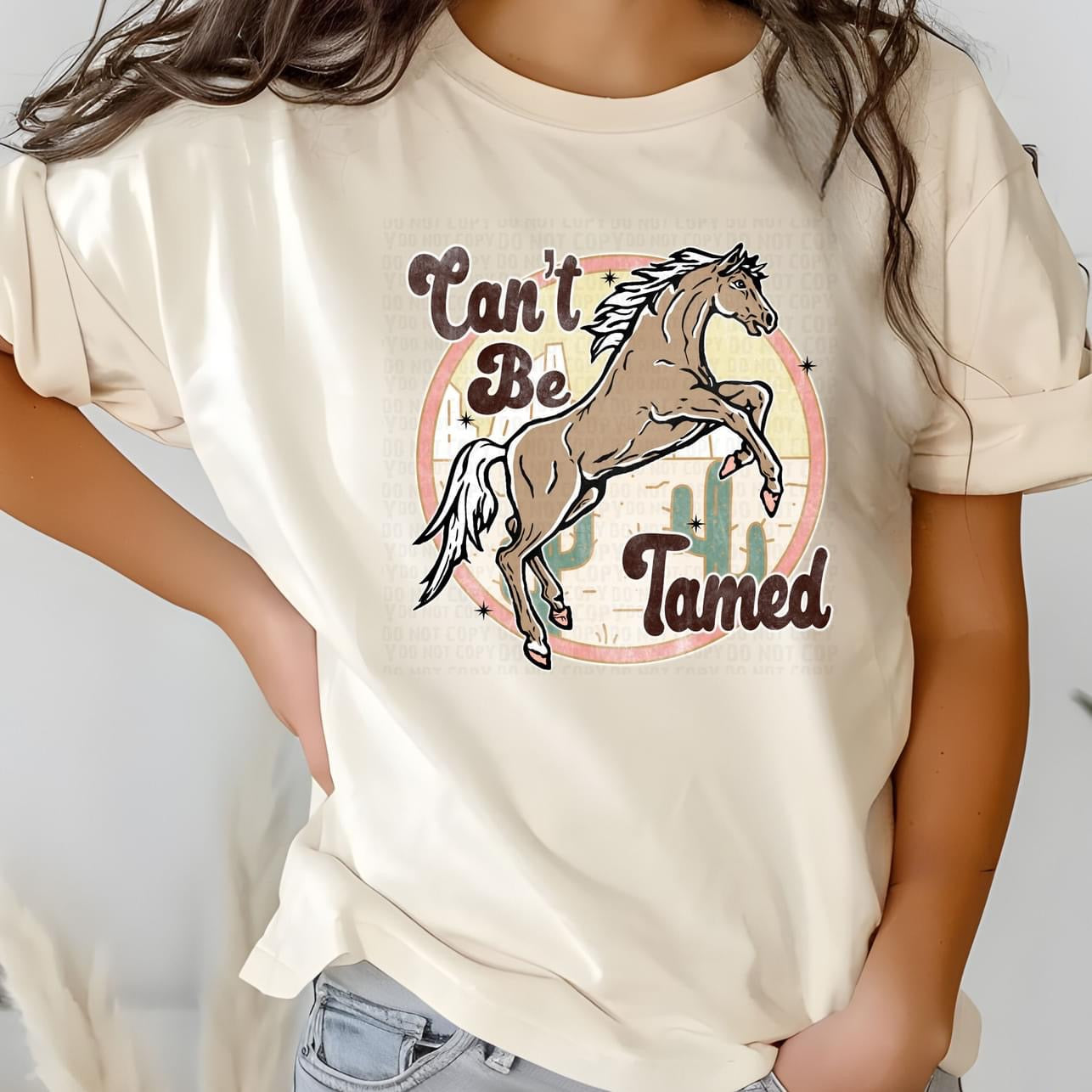 Cant be tamed tee/sweatshirt