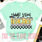 Teacher Pencil Font tee/sweatshirt