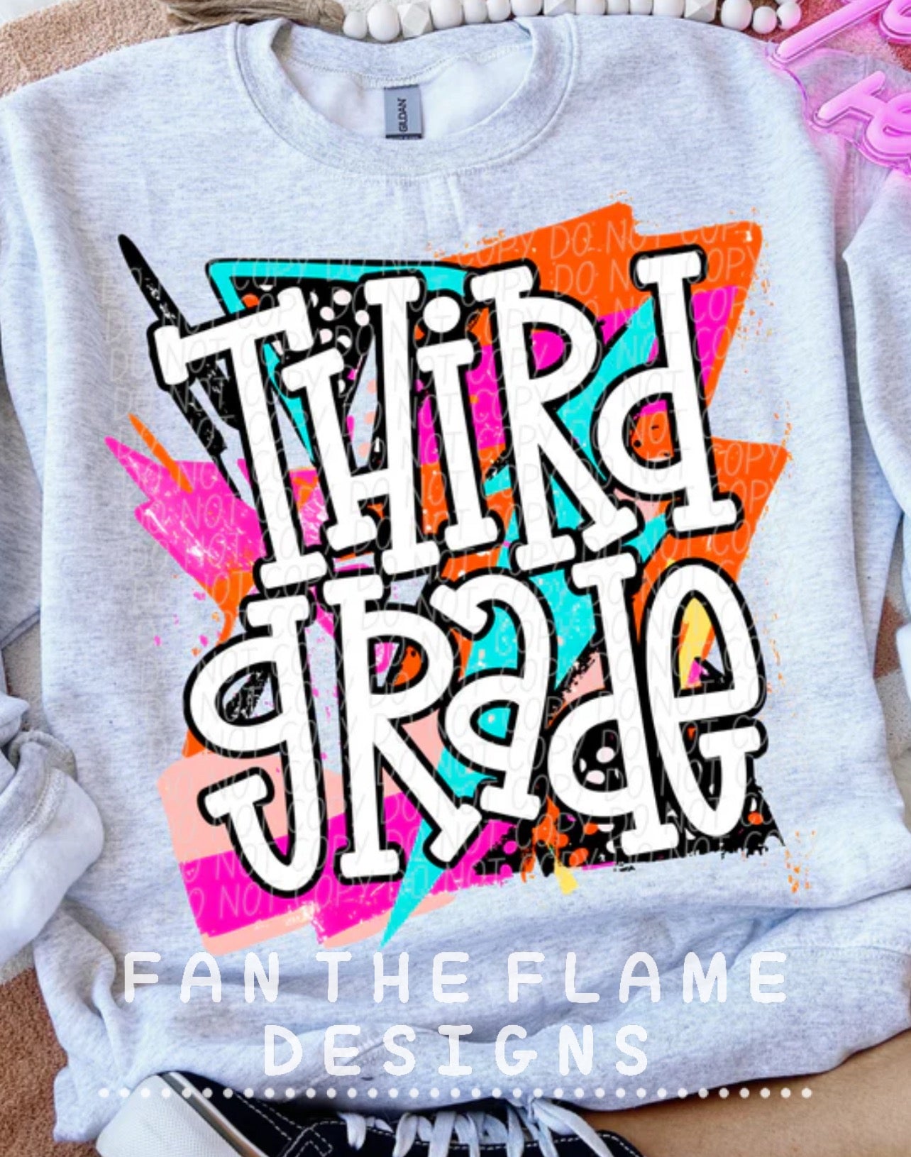 Bright Retro Grade Levels Tee/Sweatshirt