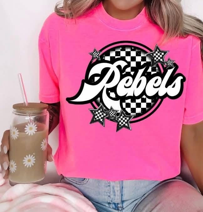 Checkered circle Mascots tee/sweatshirt