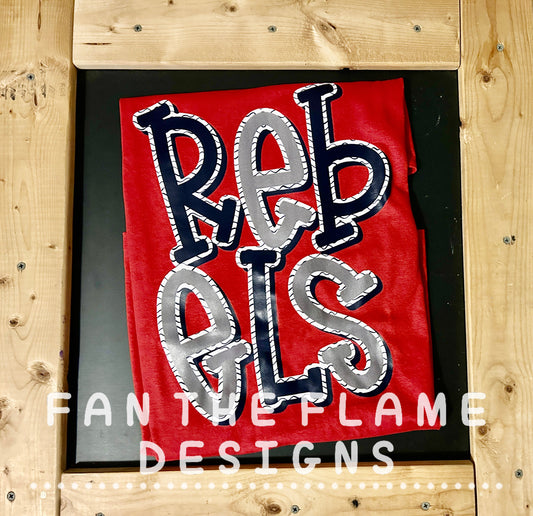 Stacked Rebels Tee/Sweatshirt