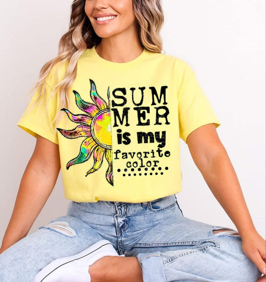 Summer is my fav color tee/tank