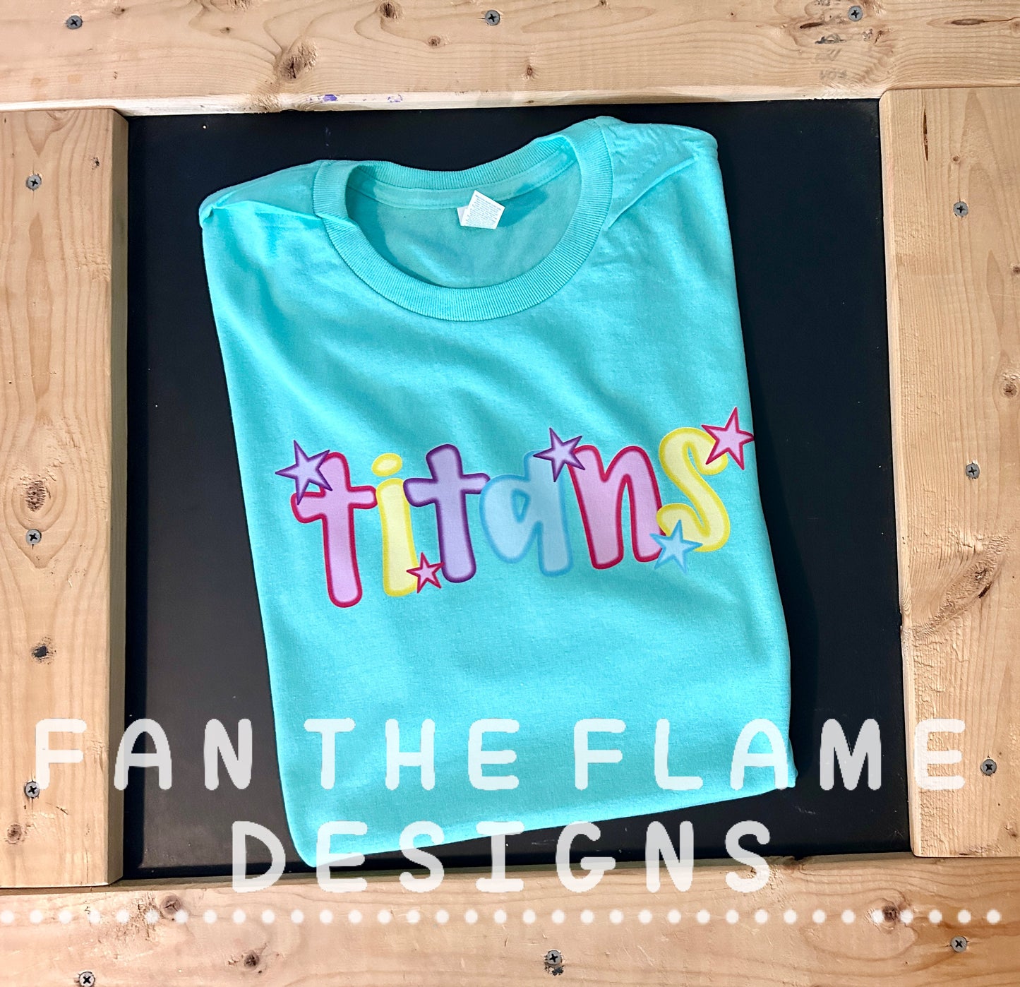 Titans With Stars - Neon Tee/Sweatshirt