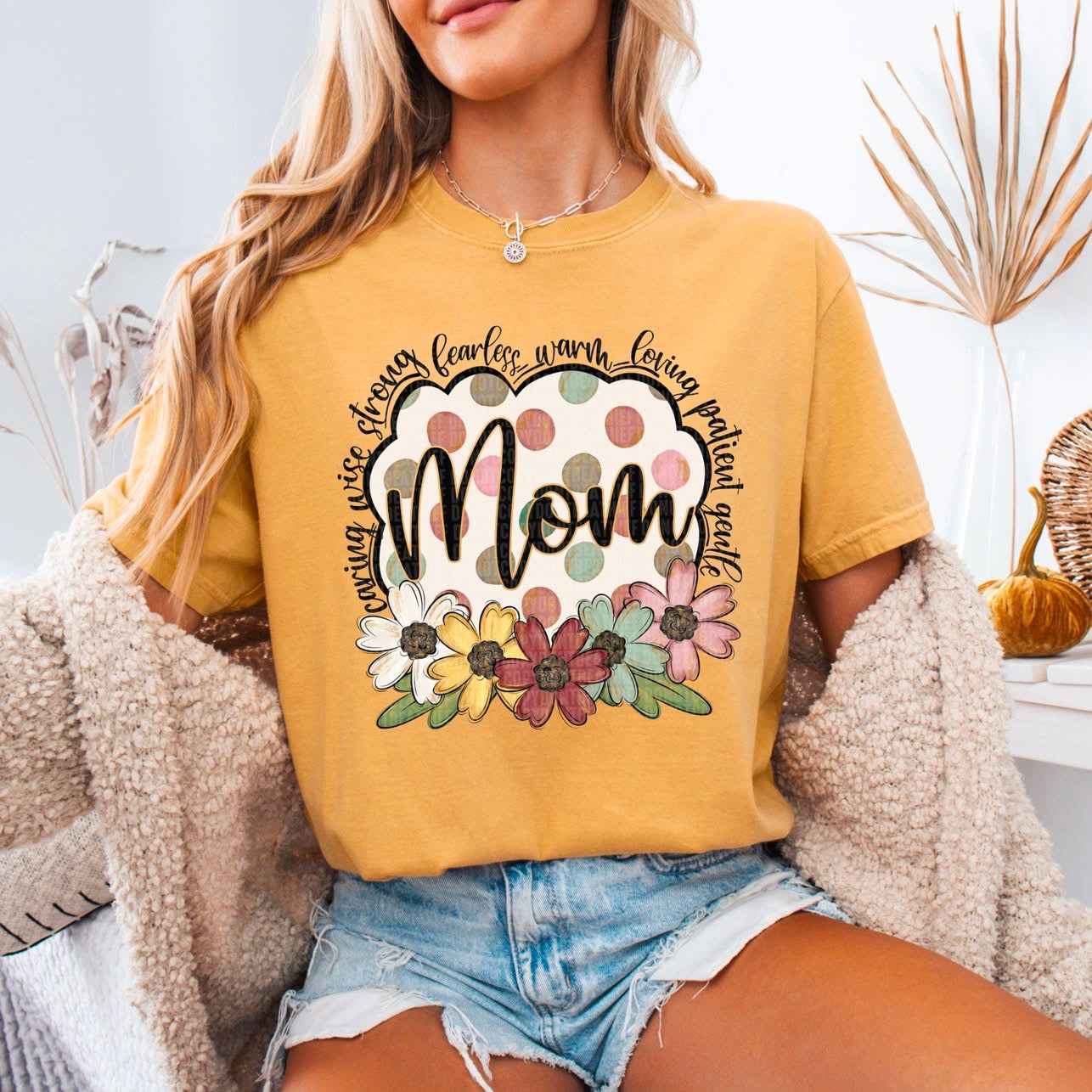 Flower & Polka Dot Names tee/sweatshirt