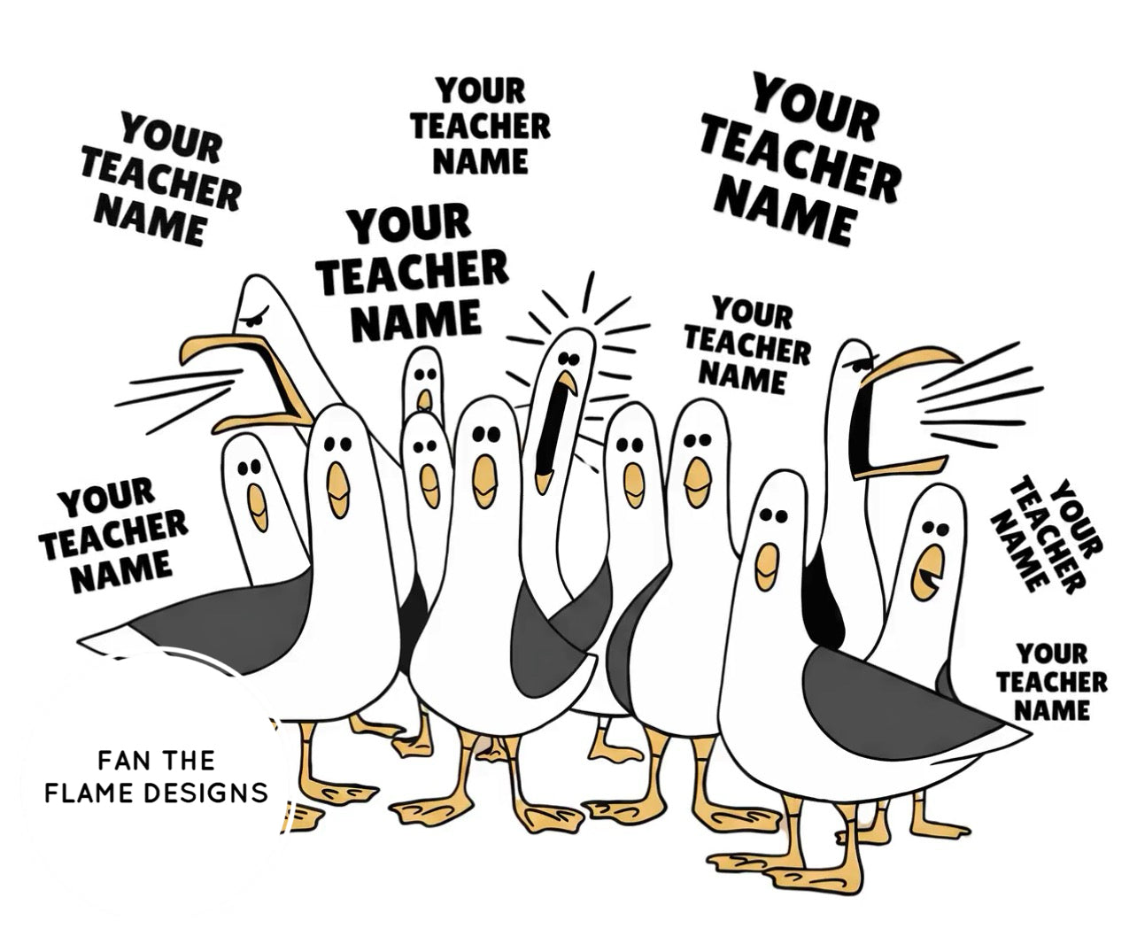 Custom Seagulls Teacher