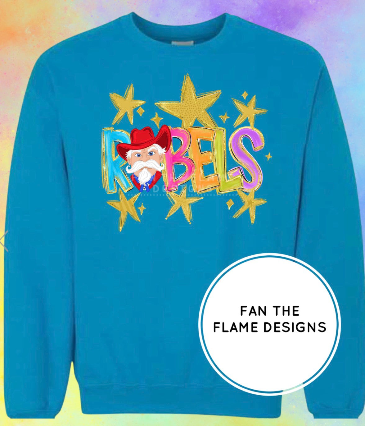 Hand-Drawn Rebel Mascot Short/Long/Sweatshirt