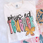 Teacher pencil bow tee/sweatshirt