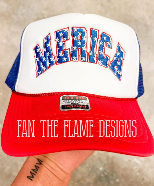 ‘Merica Embroidery Trucker Hat