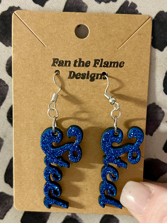 Handmade Steel Dangle Earrings