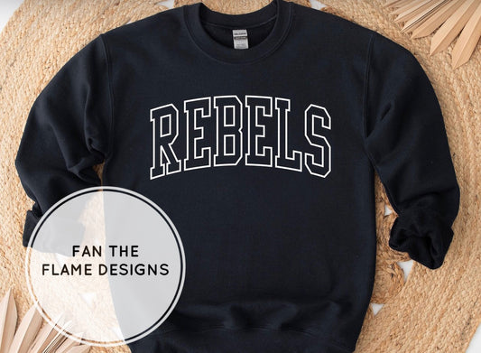 Rebels Varsity Letters Short/Long/Sweatshirt