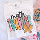 Teacher pencil bow tee/sweatshirt