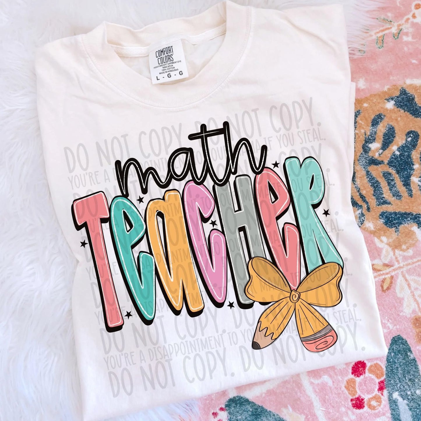 Teacher pencil bow tee/sweatshirt