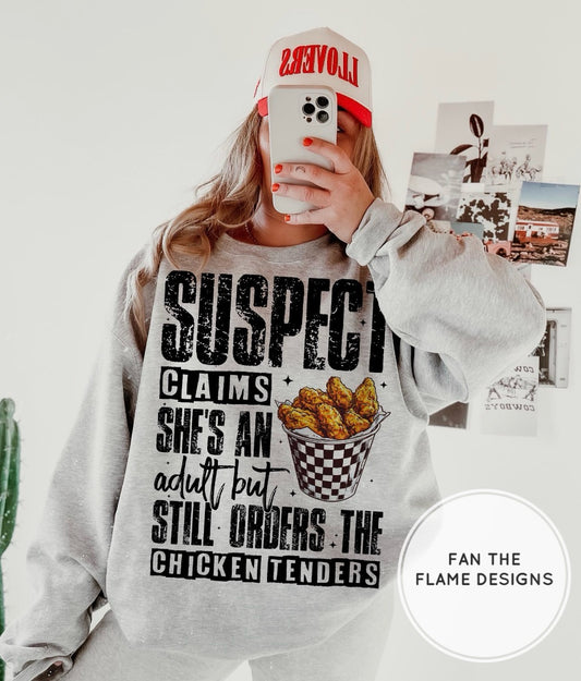 Suspect claims she an adult Short/Long/Sweatshirt