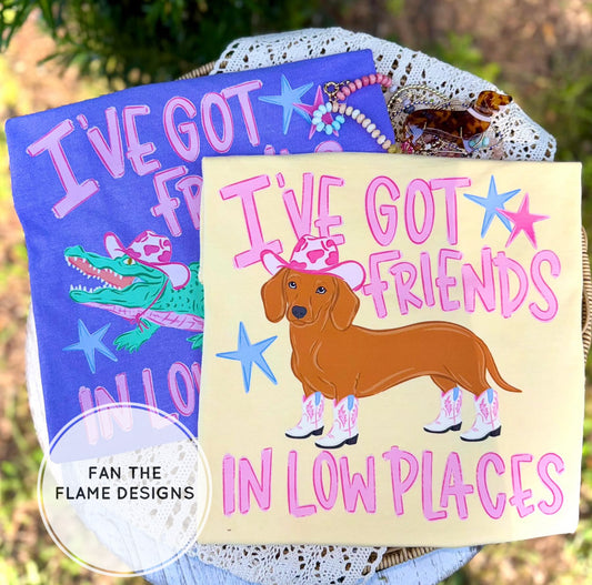 I’ve got friends in low places (wiener dog)