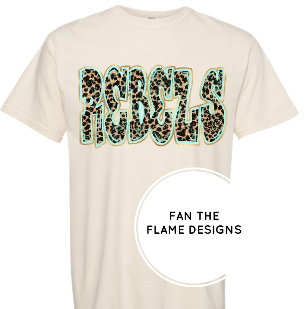 Leopard and Turquoise Rebels Short/Long/Sweatshirt