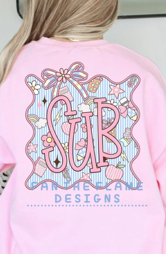 Seersucker frame Grade Levels tee/tank