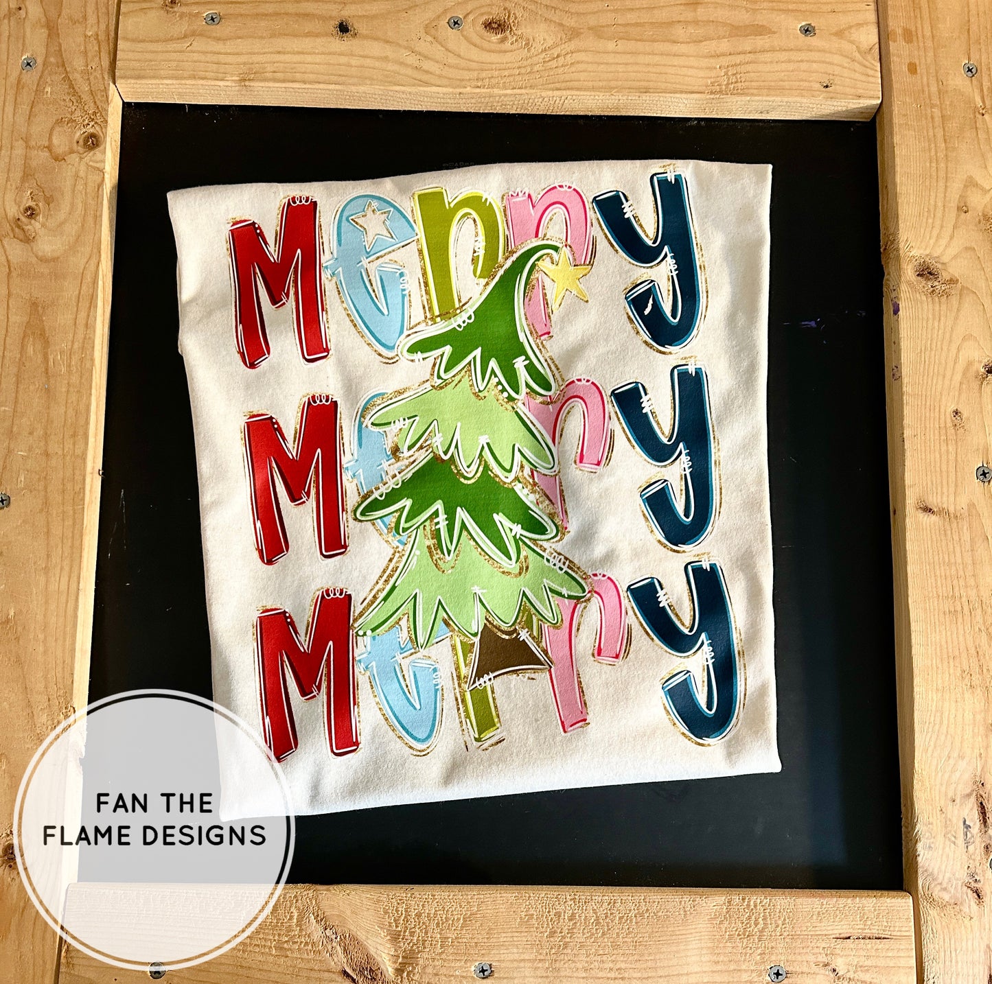 Merry Stacked Christmas Tree Short/Long/Sweatshirt