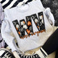 Faux Embroidered Pumpkin Filled State tee/sweatshirt