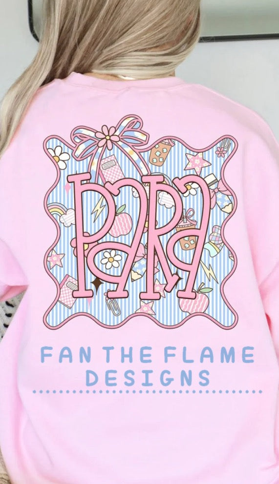 Seersucker frame Grade Levels tee/tank