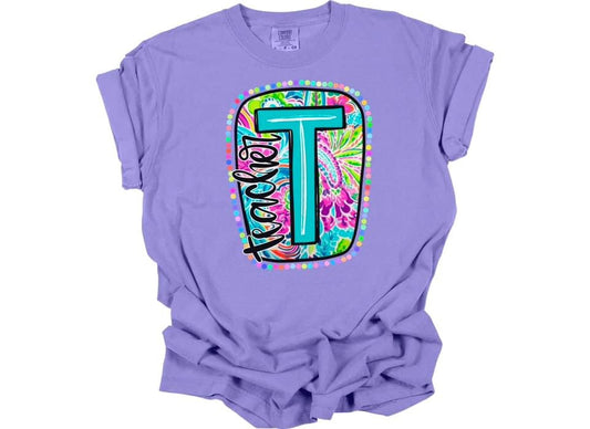 Bright Paisley Teacher Floral tee/sweatshirt