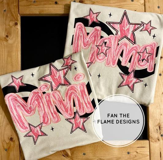 Mama/Mini with stars Short/Long/Sweatshirt