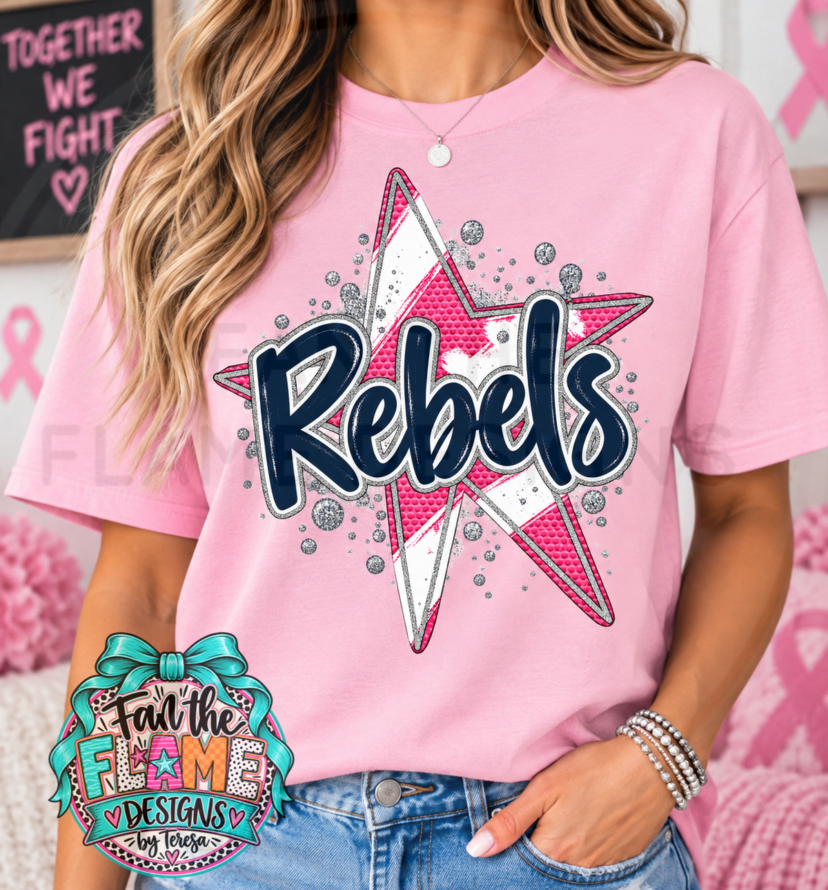 💗🎀 Rebels Pink Out Star 🎀💗