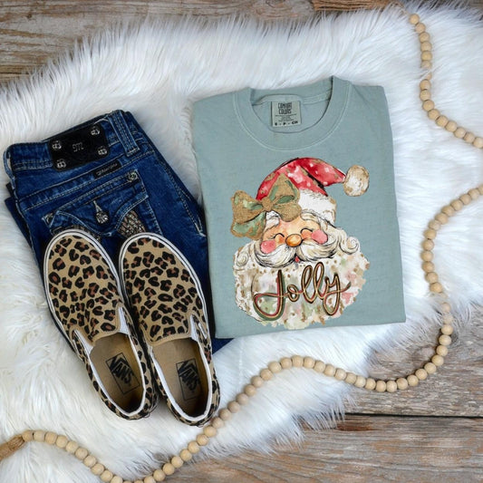 Holly Jolly Santa tee/sweatshirt