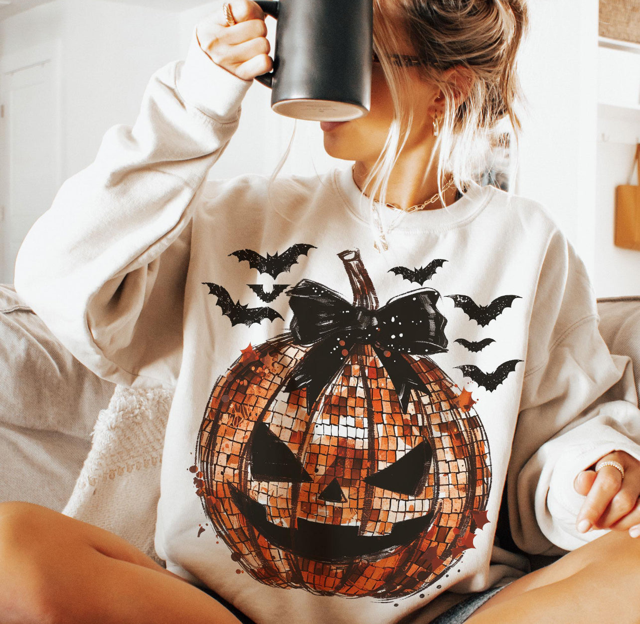 Disco Pumpkin tee/sweatshirt