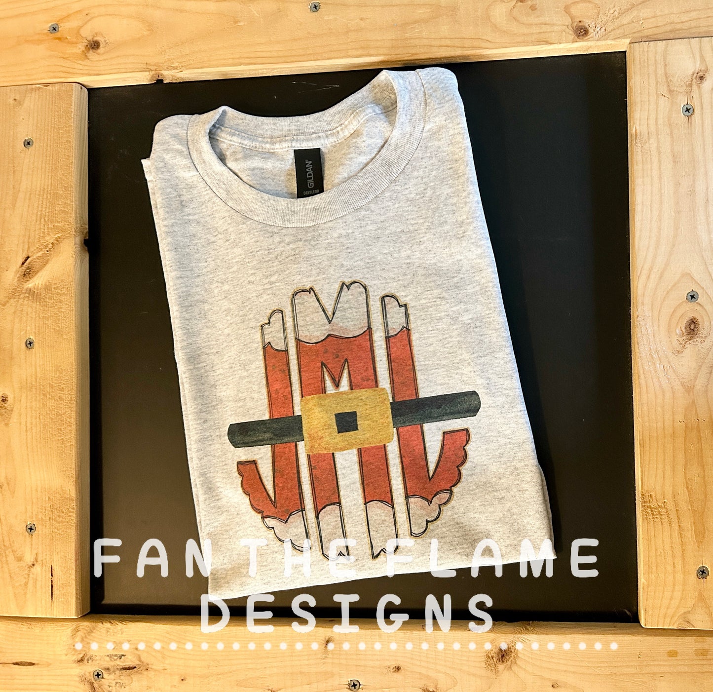 Santa Monograms tee/sweatshirt