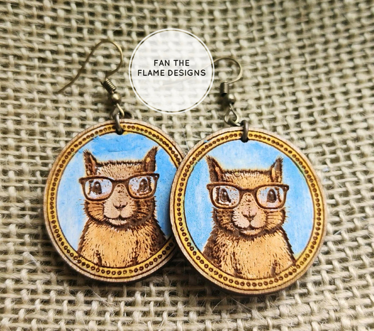 Animals with glasses Earrings