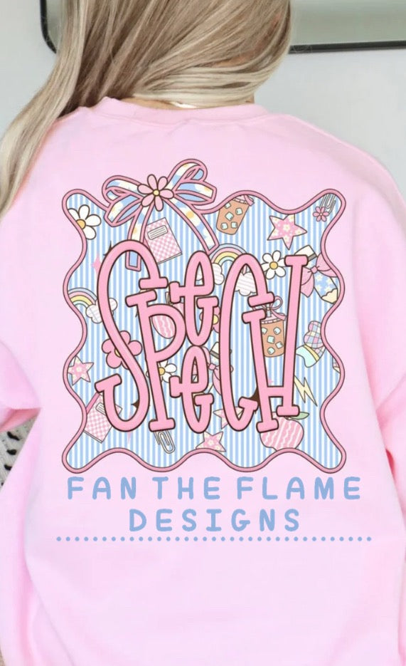 Seersucker frame Grade Levels tee/tank