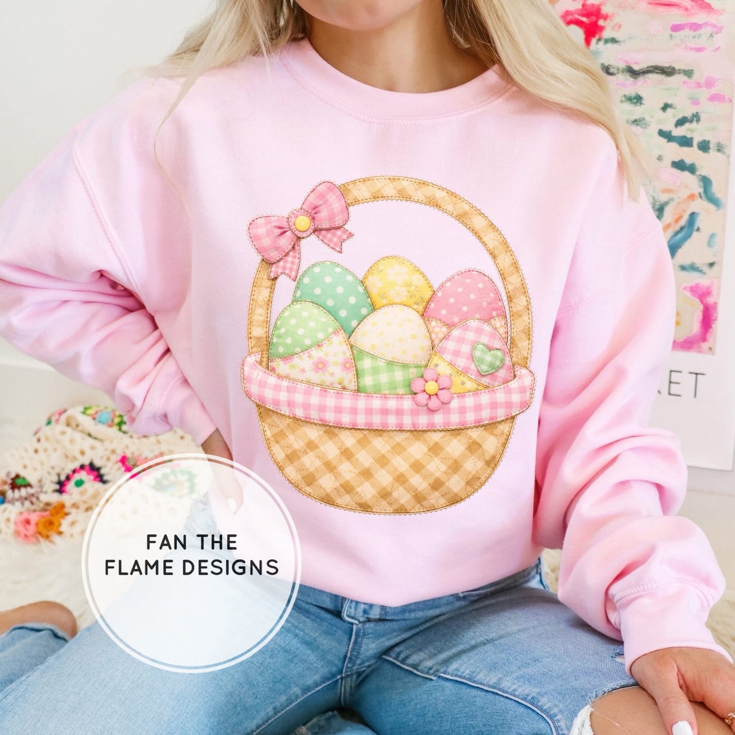 Quilted Style Spring Tone Patchwork Short/Long/Sweatshirt