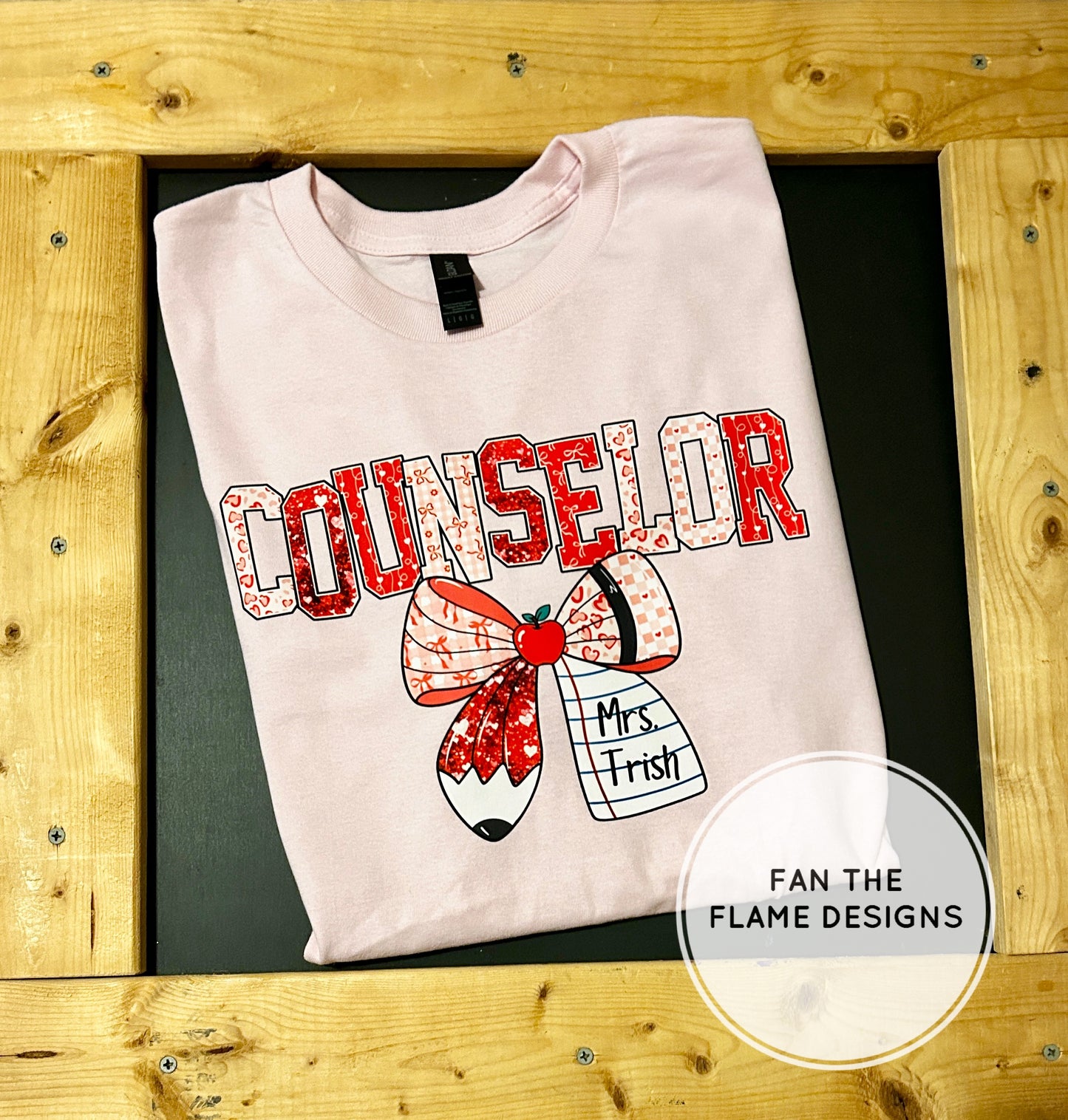 Personalized School Valentine Bow Short/Long/Sweatshirt