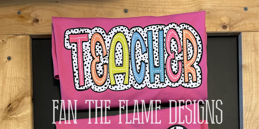 Teacher Dotted tee/sweatshirt