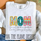 She is Clothed - patterned faux embroidery tee/sweatshirt