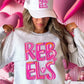 Mascot pink brushstroke tee/sweatshirt