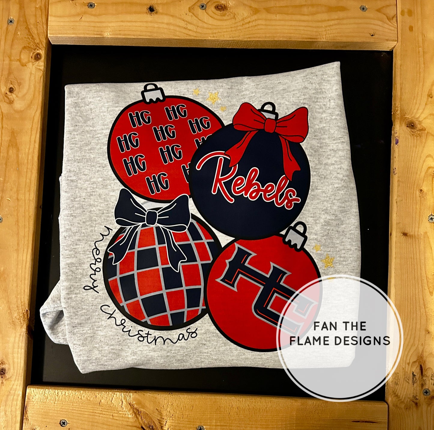 HC Retro Football Christmas Ornaments Tee/Sweatshirt