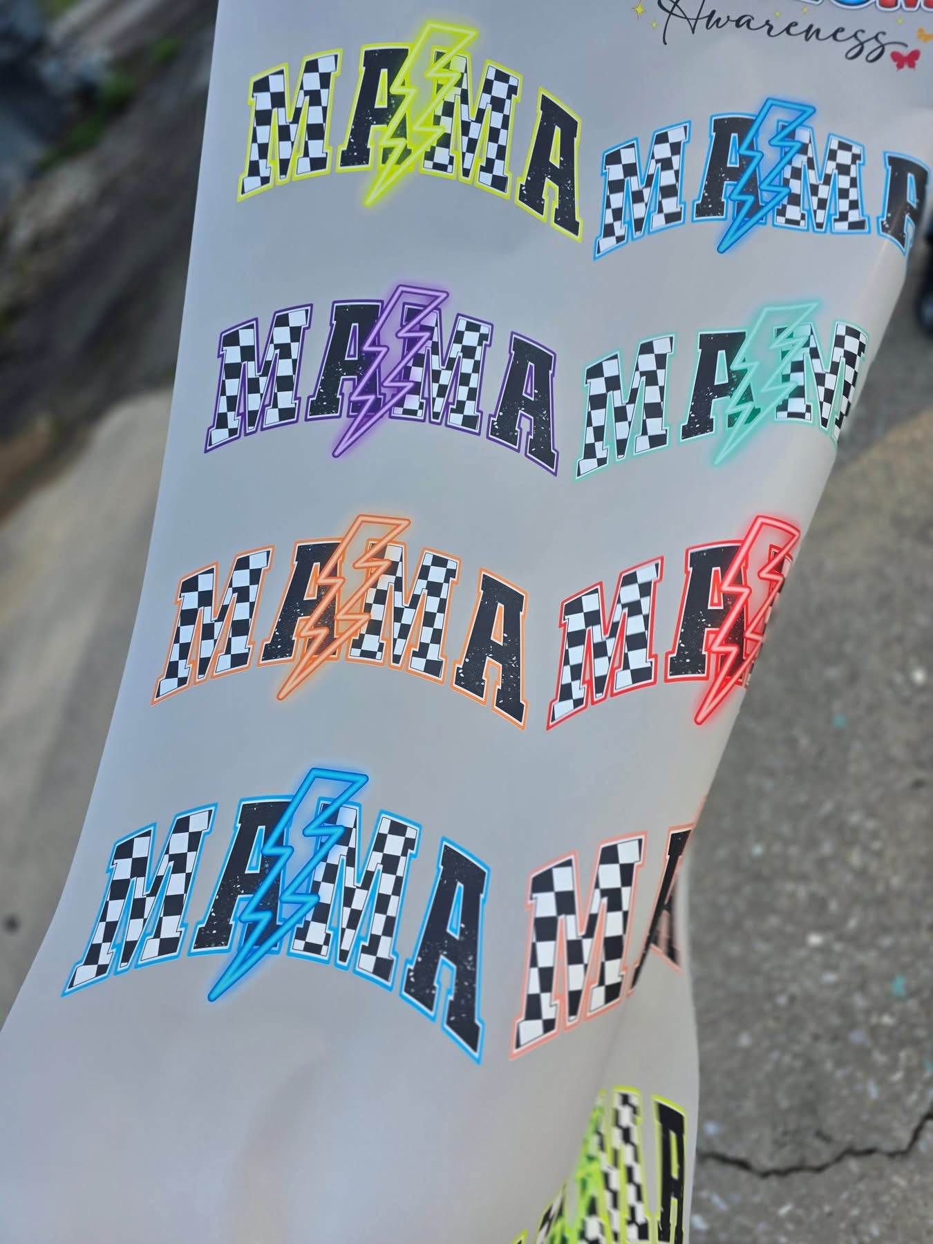 Mama lightning bolt tee/tank