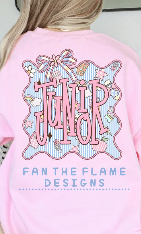 Seersucker frame Grade Levels tee/tank